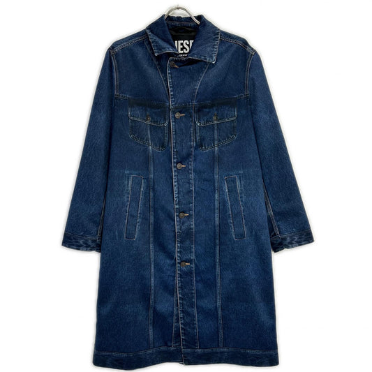 DIESEL 22SS G-KOEN Denim Transfer Coat Blue Size XS