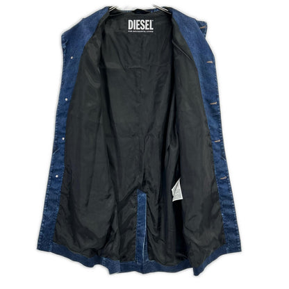 DIESEL 22SS G-KOEN Denim Transfer Coat Blue Size XS