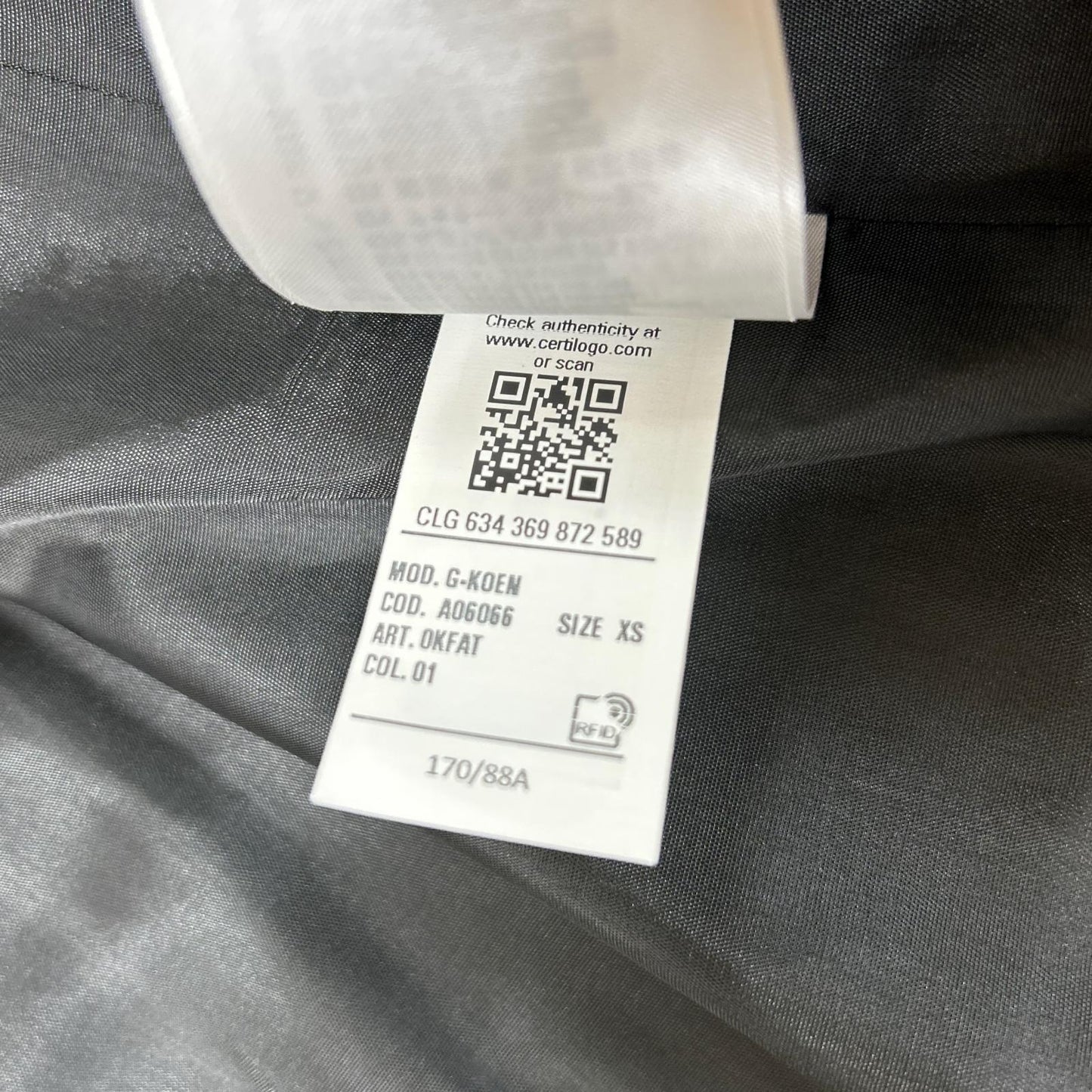 DIESEL 22SS G-KOEN Denim Transfer Coat Blue Size XS