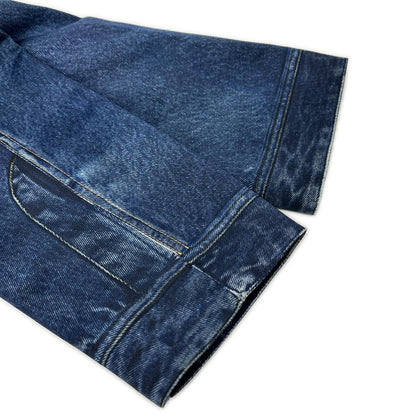 DIESEL 22SS G-KOEN Denim Transfer Coat Blue Size XS