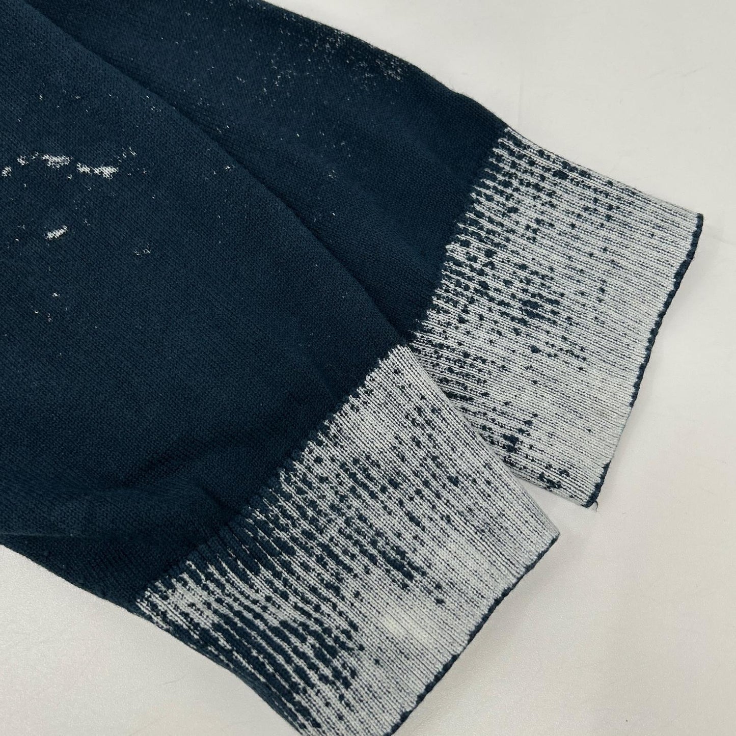 DIESEL 24SS K-LARENCE-B Bleach Crewneck Knit Blue Size M