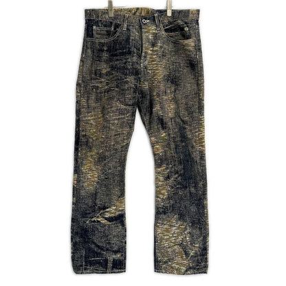 ISSEY MIYAKE MEN 08AW A-POC Embroidered Jeans Indigo Size 35