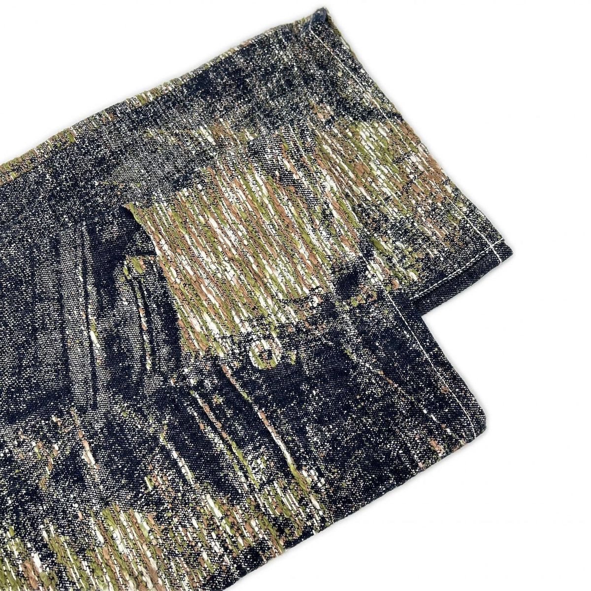 ISSEY MIYAKE MEN 08AW A-POC Embroidered Jeans Indigo Size 35