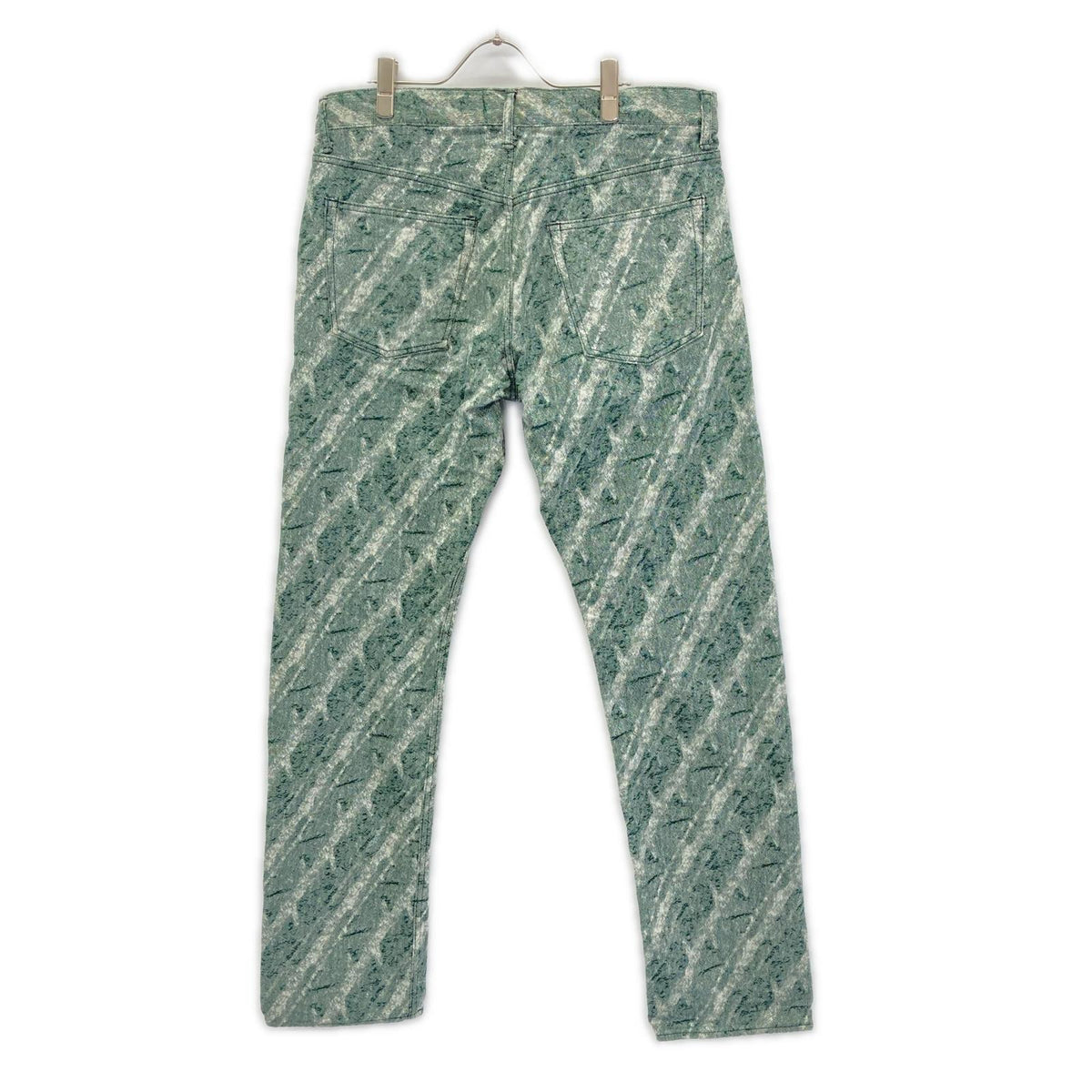 ISSEY MIYAKE MEN 07AW A-POC Jacquard Jeans Green Size 35