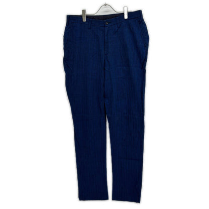 ISSEY MIYAKE MEN 16SS Linen Striped Pants Navy Size 3