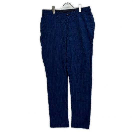 ISSEY MIYAKE MEN 16SS Linen Striped Pants Navy Size 3