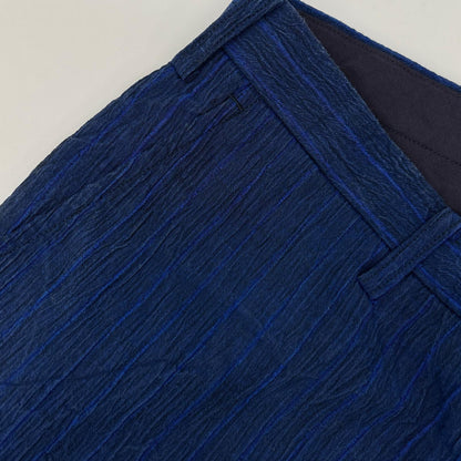 ISSEY MIYAKE MEN 16SS Linen Striped Pants Navy Size 3