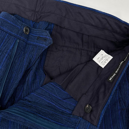 ISSEY MIYAKE MEN 16SS Linen Striped Pants Navy Size 3