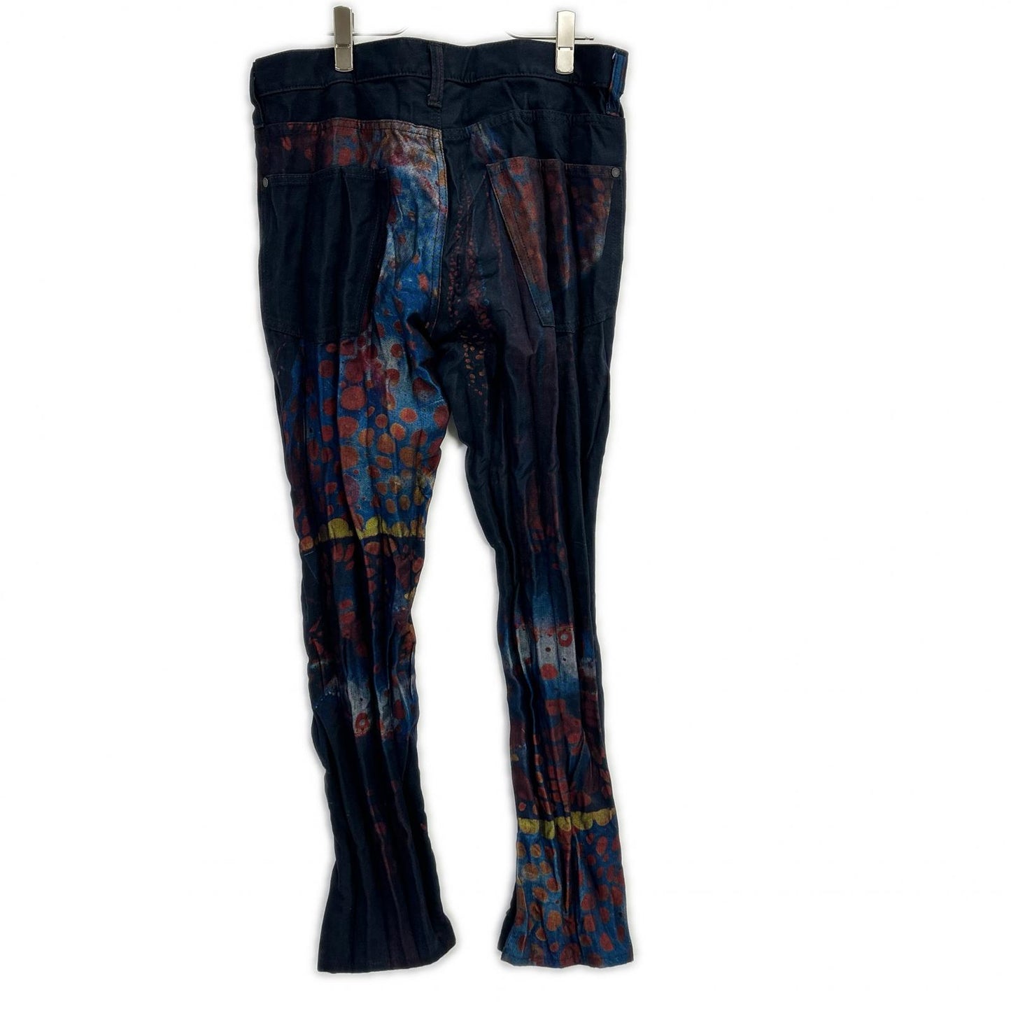 ISSEY MIYAKE MEN 15SS Deep Sea Pleated Jeans Navy Size 3