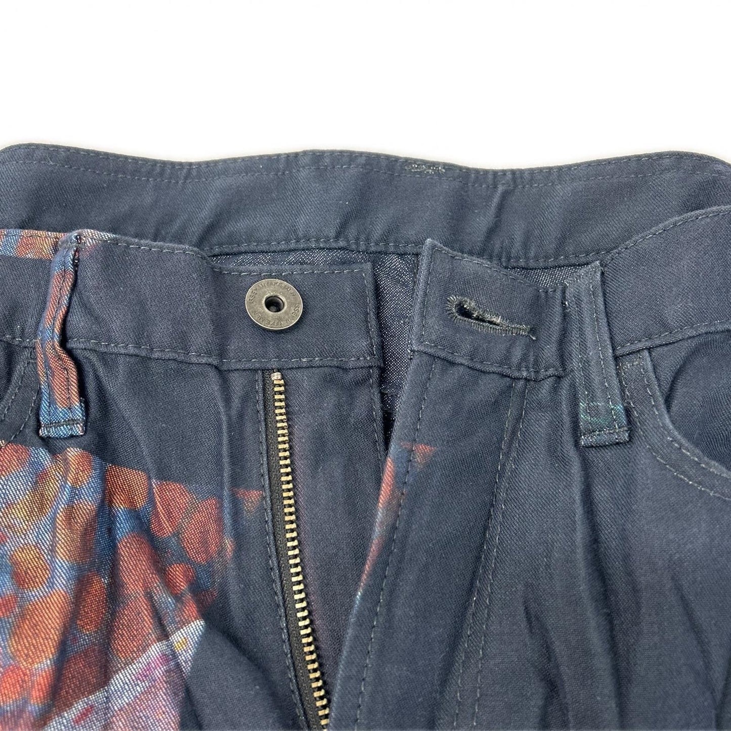 ISSEY MIYAKE MEN 15SS Deep Sea Pleated Jeans Navy Size 3