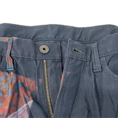 ISSEY MIYAKE MEN 15SS Deep Sea Pleated Jeans Navy Size 3