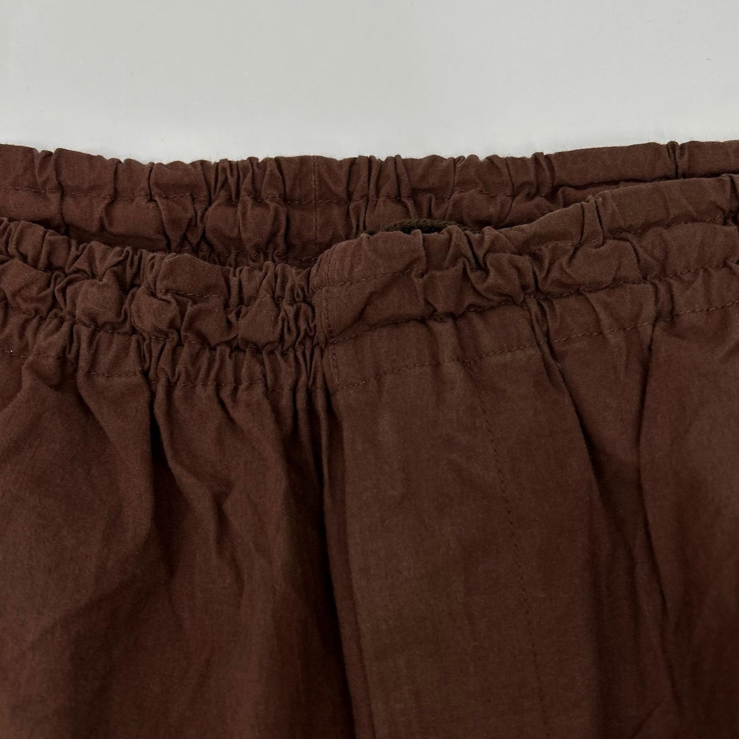 ISSEY MIYAKE MEN 12SS Cotton Wide Easy Pants Brown Size 3-4