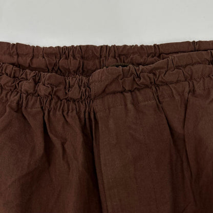 ISSEY MIYAKE MEN 12SS Cotton Wide Easy Pants Brown Size 3-4