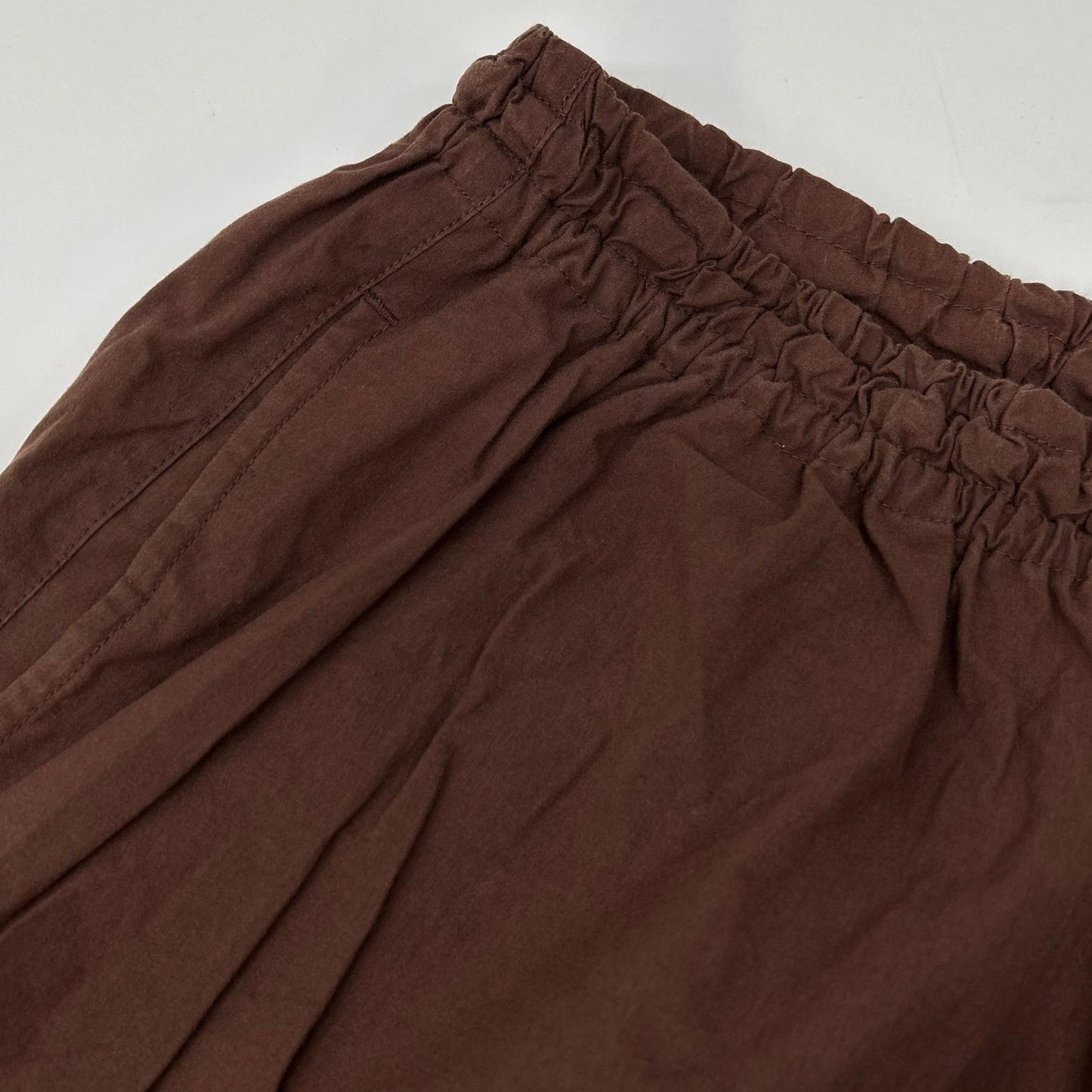 ISSEY MIYAKE MEN 12SS Cotton Wide Easy Pants Brown Size 3-4