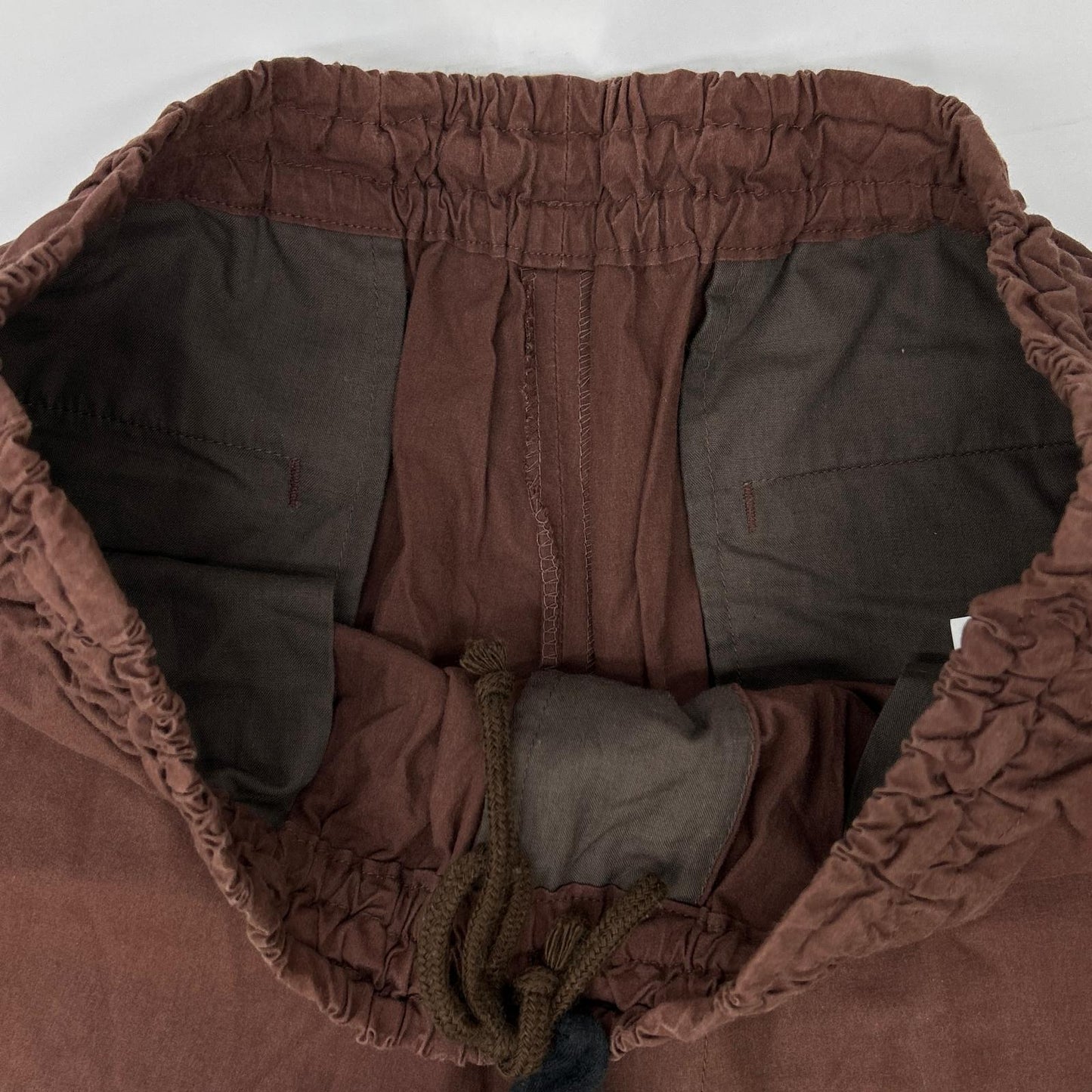 ISSEY MIYAKE MEN 12SS Cotton Wide Easy Pants Brown Size 3-4