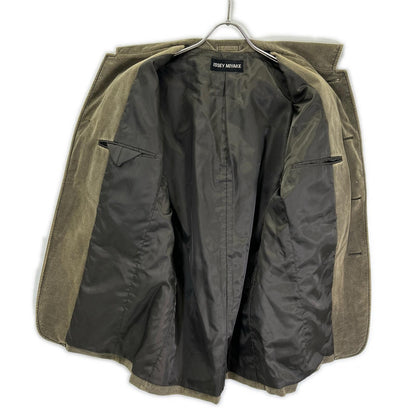 ISSEY MIYAKE MEN 02AW Khaki Suede Blazer Size 2