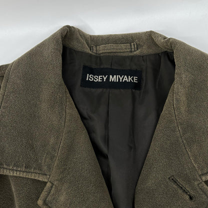 ISSEY MIYAKE MEN 02AW Khaki Suede Blazer Size 2