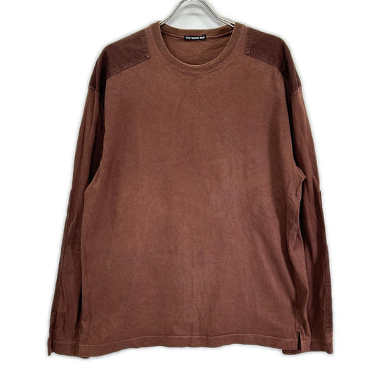 ISSEY MIYAKE MEN 12SS Brown Denim Sleeve T-Shirt Size L