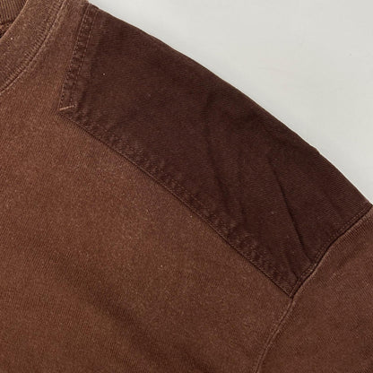ISSEY MIYAKE MEN 12SS Brown Denim Sleeve T-Shirt Size L