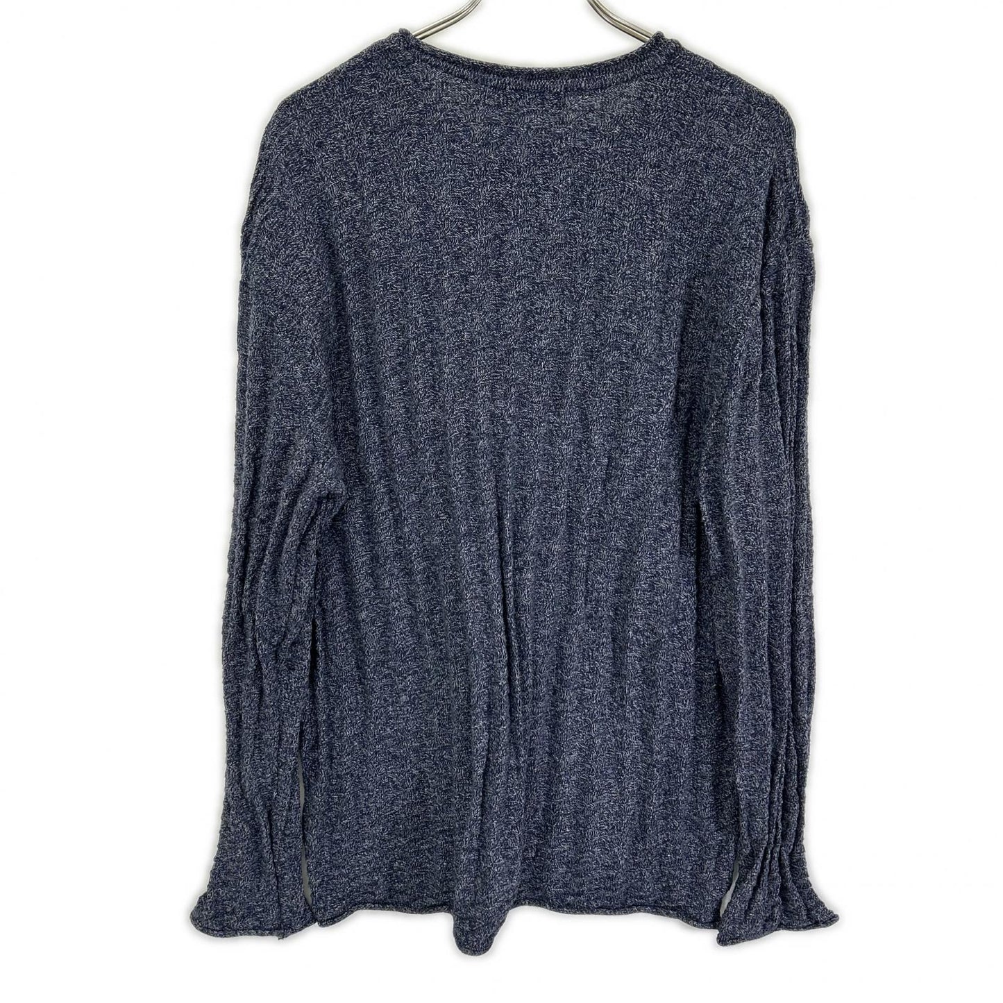 ISSEY MIYAKE MEN Blue Cotton Crewneck Sweater Size 4