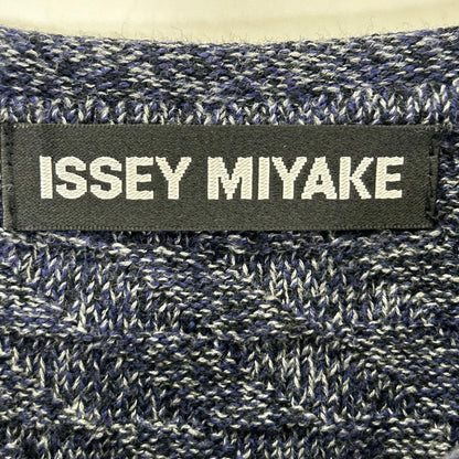 ISSEY MIYAKE MEN Blue Cotton Crewneck Sweater Size 4