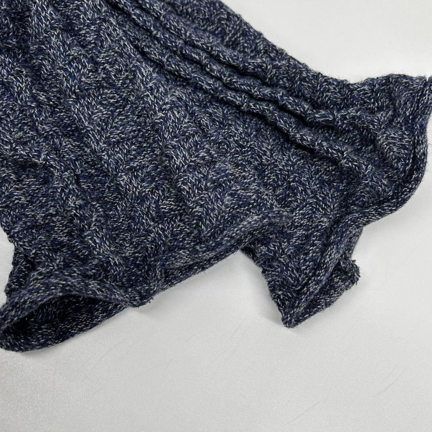 ISSEY MIYAKE MEN Blue Cotton Crewneck Sweater Size 4