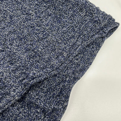 ISSEY MIYAKE MEN Blue Cotton Crewneck Sweater Size 4