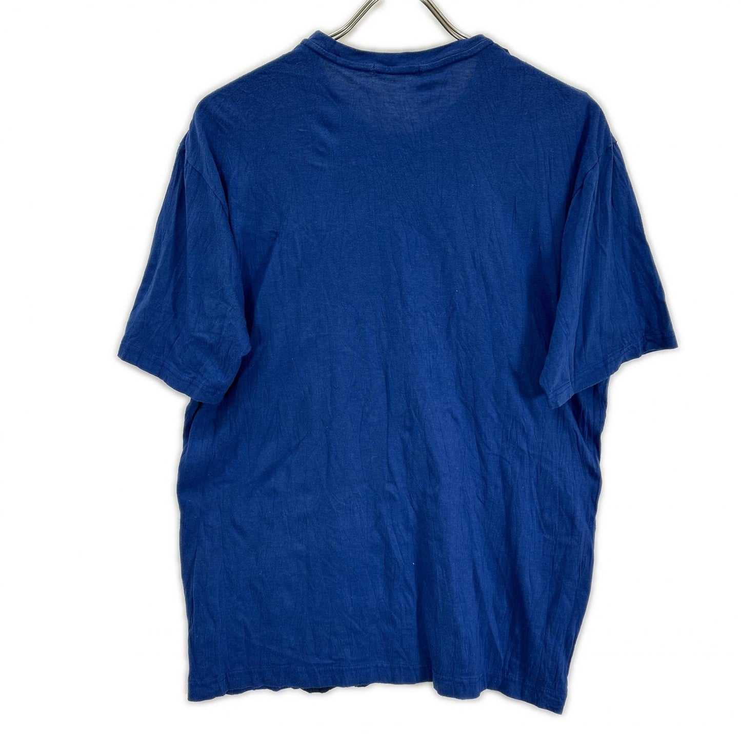ISSEY MIYAKE MEN Blue Nylon Patchwork T-Shirt Size 4
