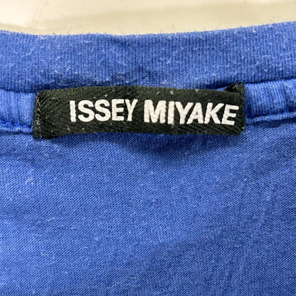 ISSEY MIYAKE MEN Blue Nylon Patchwork T-Shirt Size 4