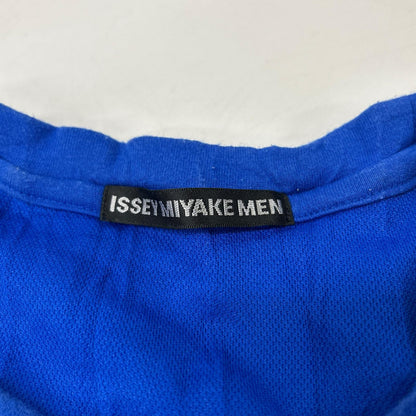 ISSEY MIYAKE MEN 16SS Blue Nylon Panel Pocket T-Shirt Size 3