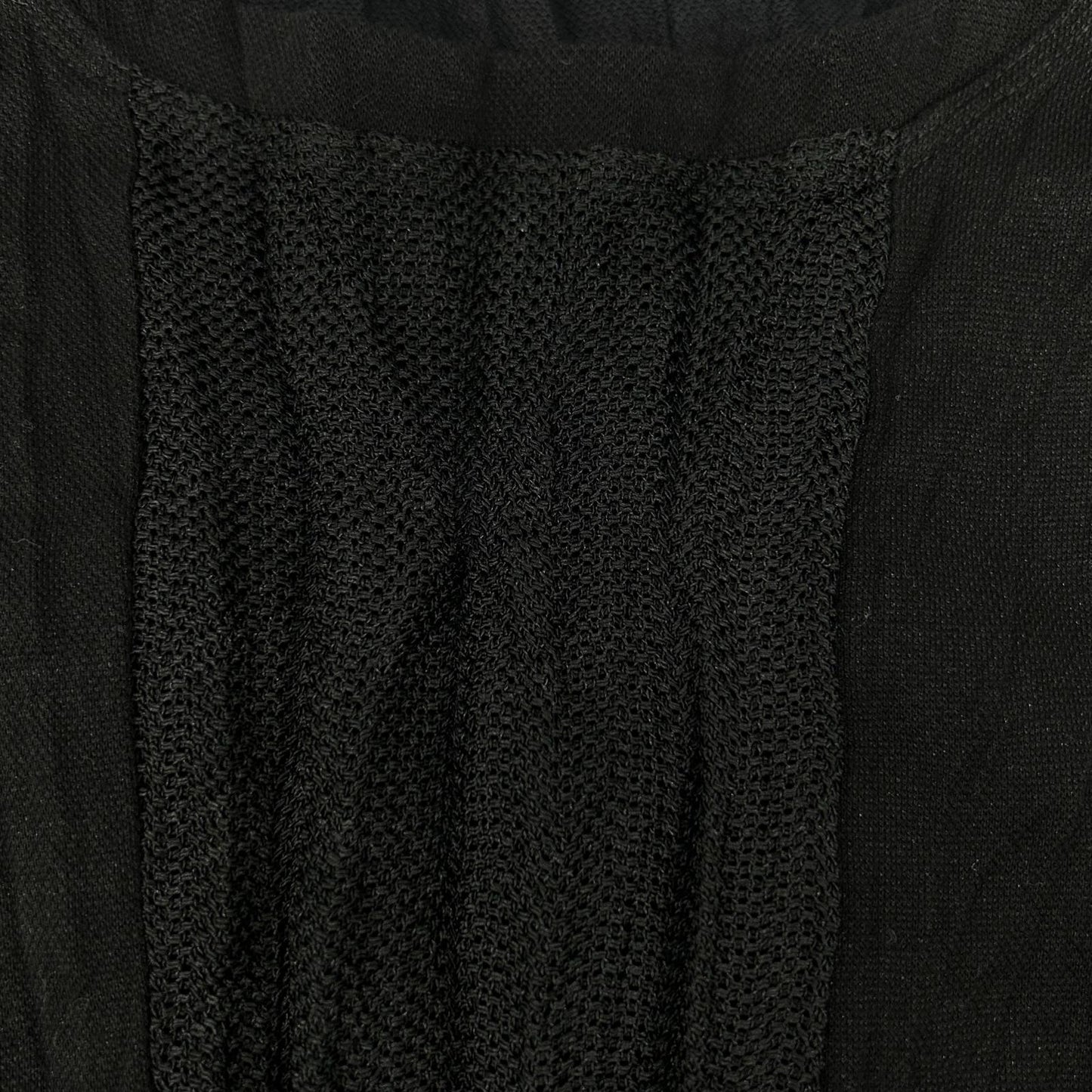 ISSEY MIYAKE MEN 16SS Black Mesh Panel T-Shirt Size 3