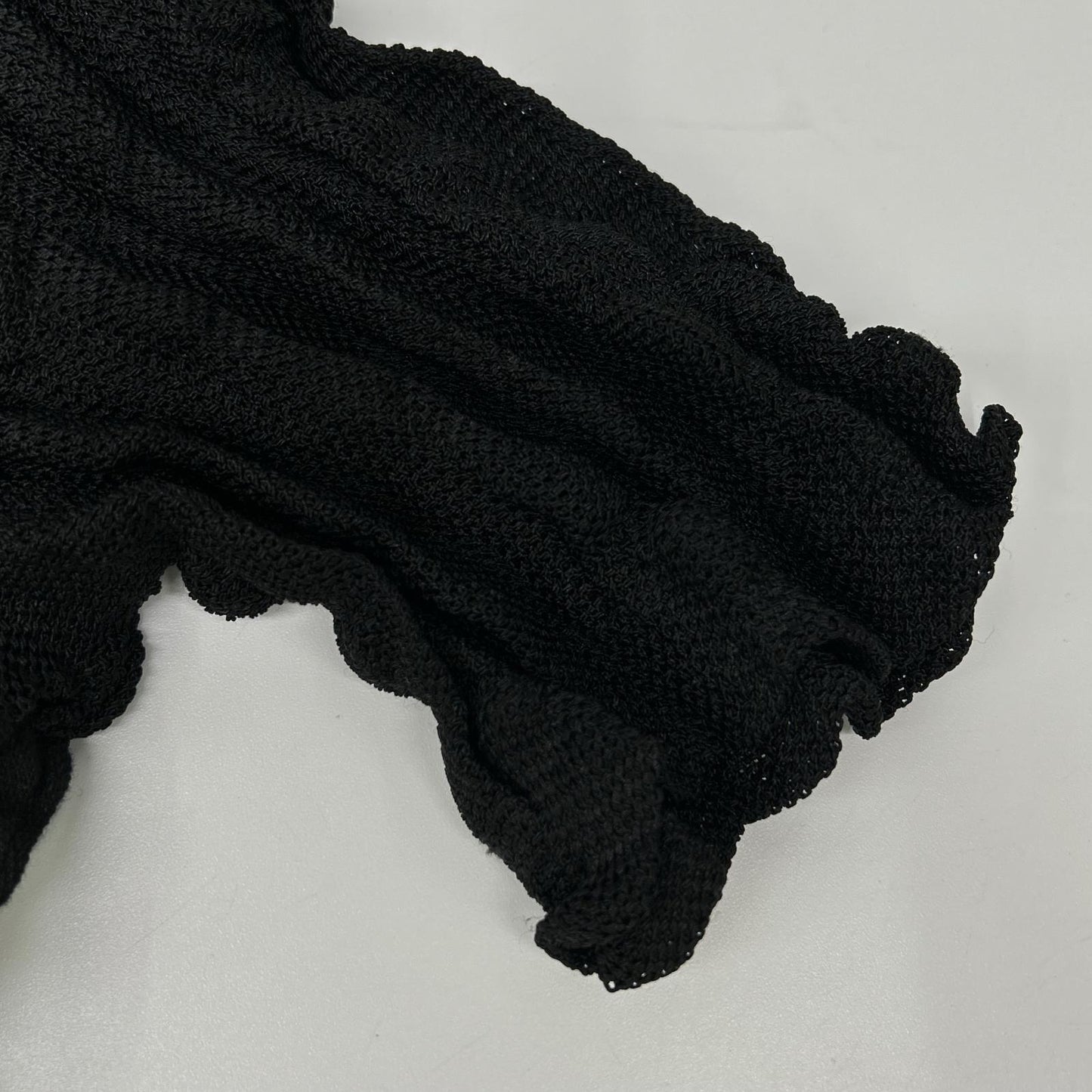 ISSEY MIYAKE MEN 16SS Black Mesh Panel T-Shirt Size 3