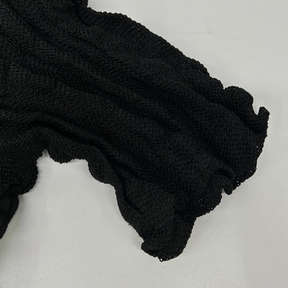 ISSEY MIYAKE MEN 16SS Black Mesh Panel T-Shirt Size 3