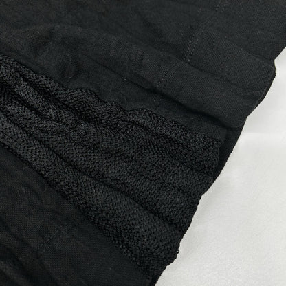 ISSEY MIYAKE MEN 16SS Black Mesh Panel T-Shirt Size 3