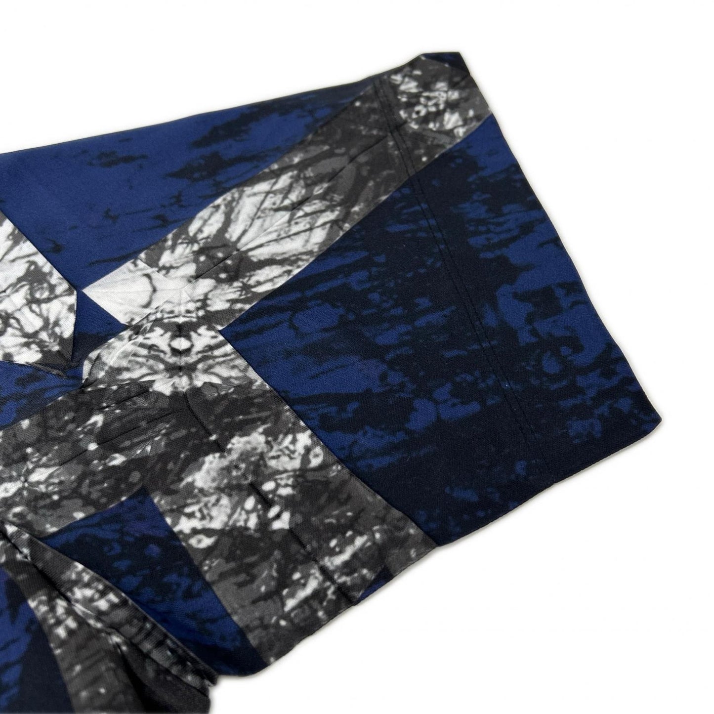 ISSEY MIYAKE MEN 14SS Blue Graphic Stretch T-Shirt Size 4