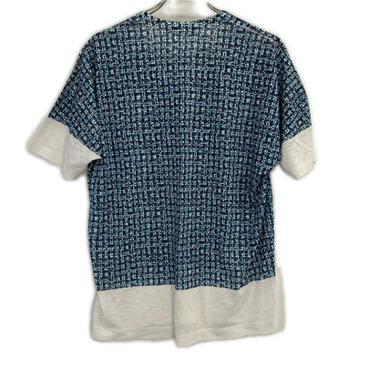 ISSEY MIYAKE MEN 13SS Light Blue Print T-Shirt Size 2