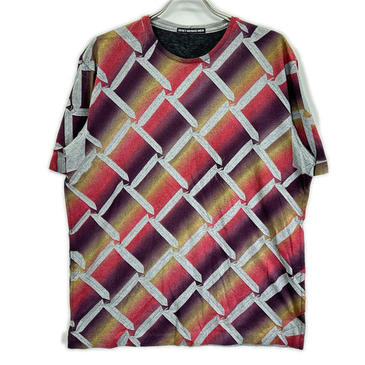 ISSEY MIYAKE MEN 12AW Multi Allover Print T-Shirt Size 4