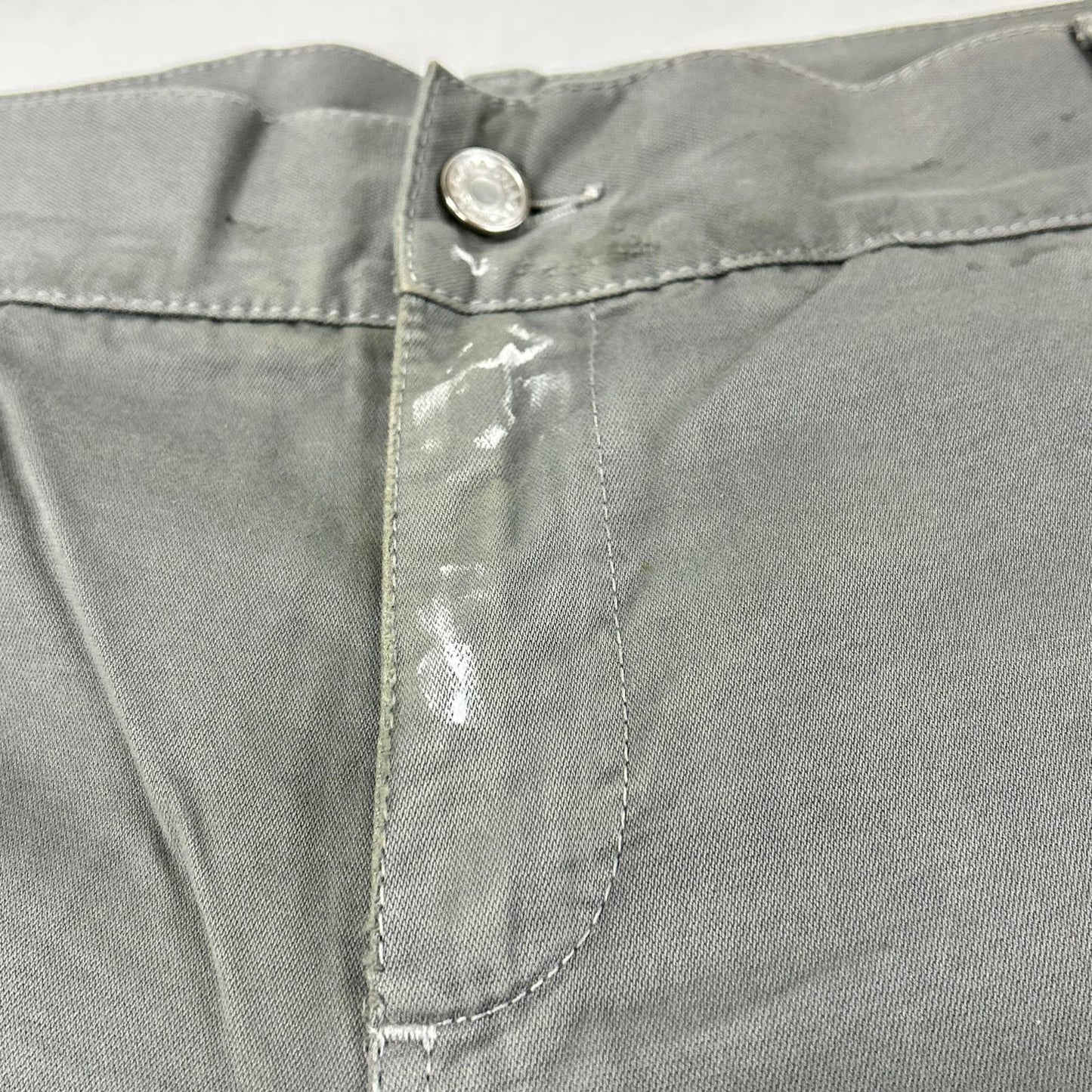 DOLCE&GABBANA Moss Green Paint Splatter Jeans Size 54
