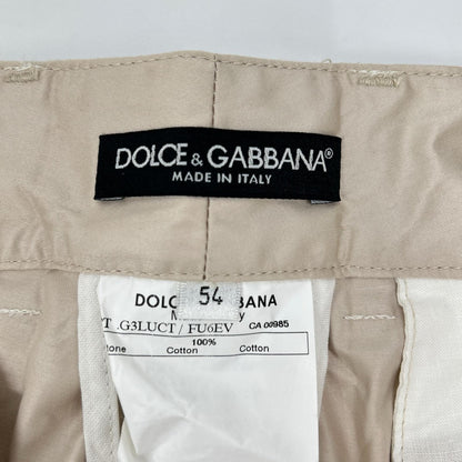 DOLCE&GABBANA Light Pink Satin Joggers Size 54