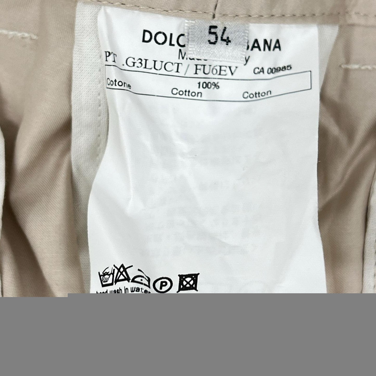 DOLCE&GABBANA Light Pink Satin Joggers Size 54
