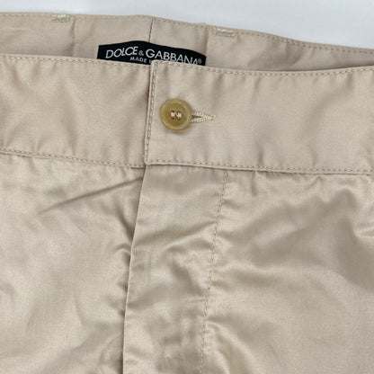 DOLCE&GABBANA Light Pink Satin Joggers Size 54