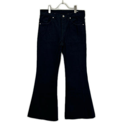 FUTURE ARCHIVE Studded Pocket Flare Denim Jeans Black Size M