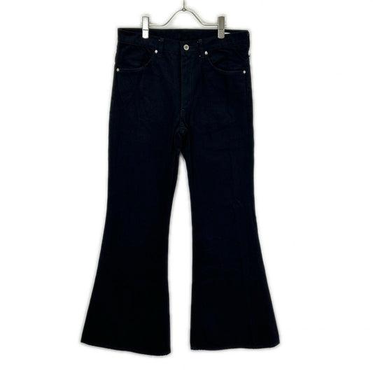 FUTURE ARCHIVE Studded Pocket Flare Denim Jeans Black Size M