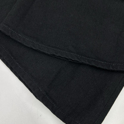 FUTURE ARCHIVE Studded Pocket Flare Denim Jeans Black Size M
