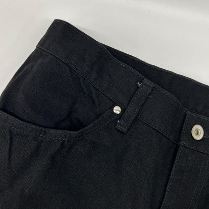 FUTURE ARCHIVE Studded Pocket Flare Denim Jeans Black Size M