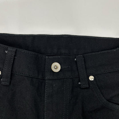 FUTURE ARCHIVE Studded Pocket Flare Denim Jeans Black Size M