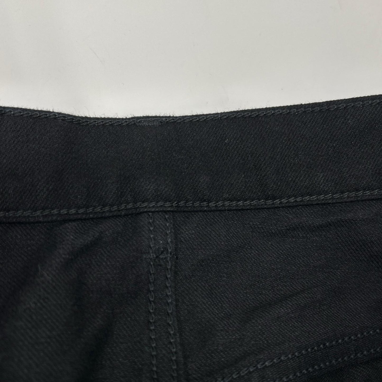 FUTURE ARCHIVE Studded Pocket Flare Denim Jeans Black Size M