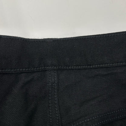 FUTURE ARCHIVE Studded Pocket Flare Denim Jeans Black Size M