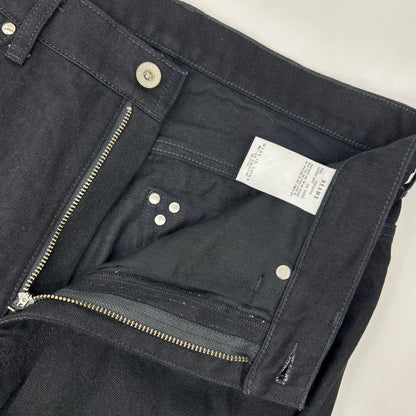 FUTURE ARCHIVE Studded Pocket Flare Denim Jeans Black Size M