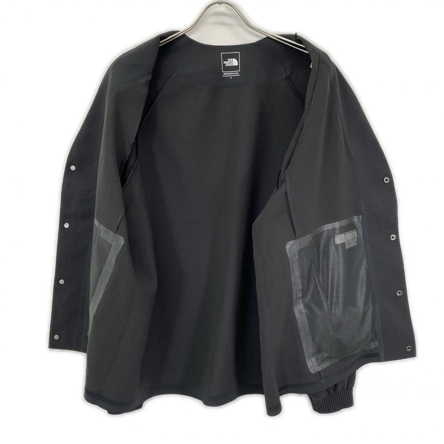 THE NORTH FACE NT12662 BREEZERANGE Black Poly Cardigan Size L